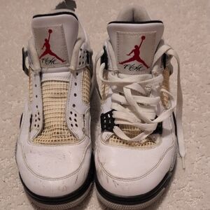 Jordan Nike White and Red Sneakers